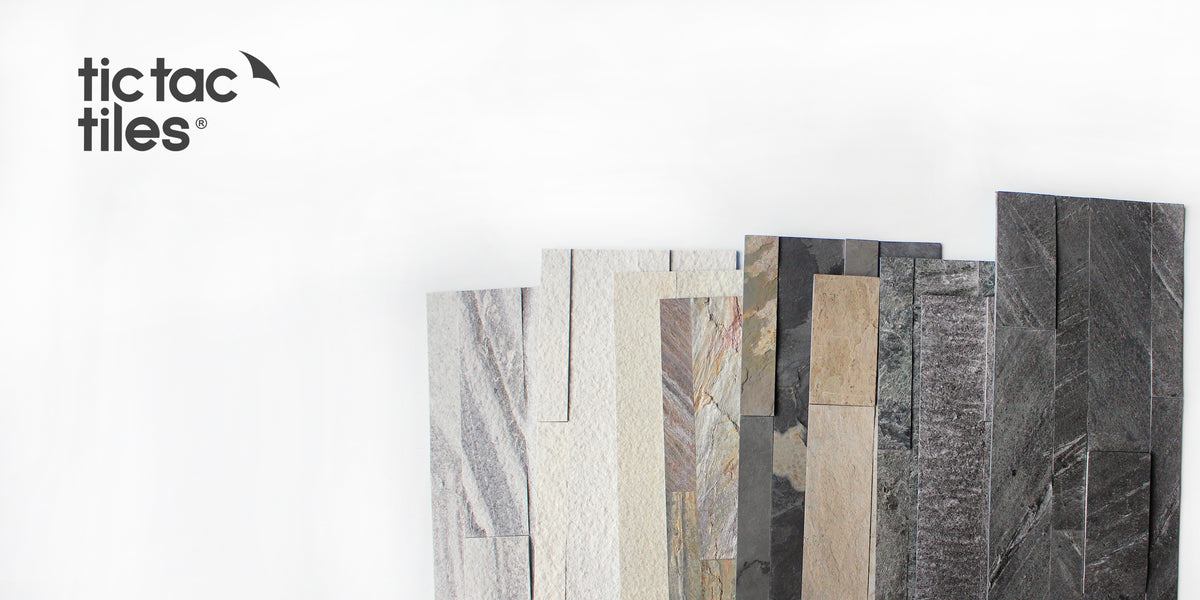 Stone Tiles Peel and Stick Backsplash – Tic Tac Tiles