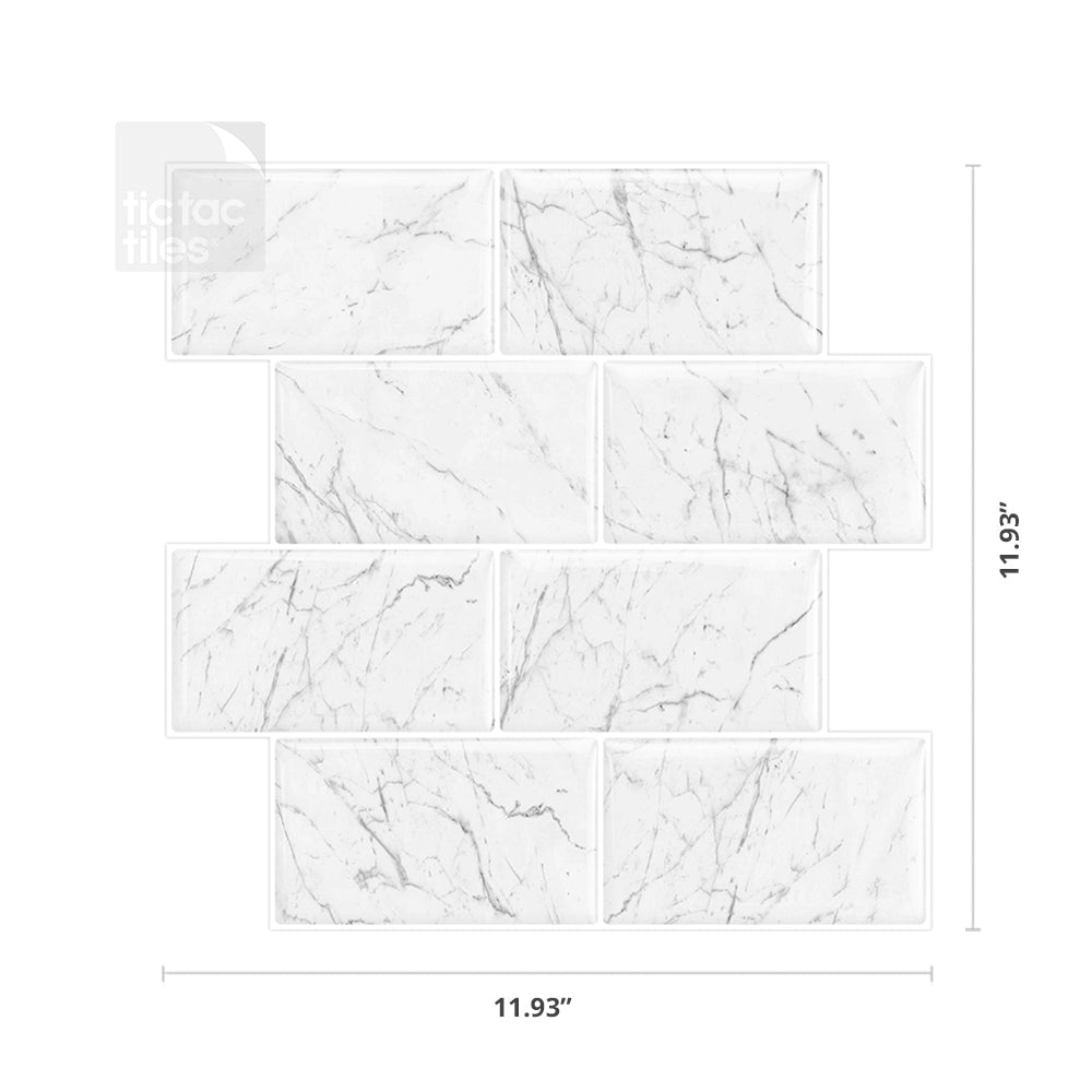 Thicker Subway Marble Tiles