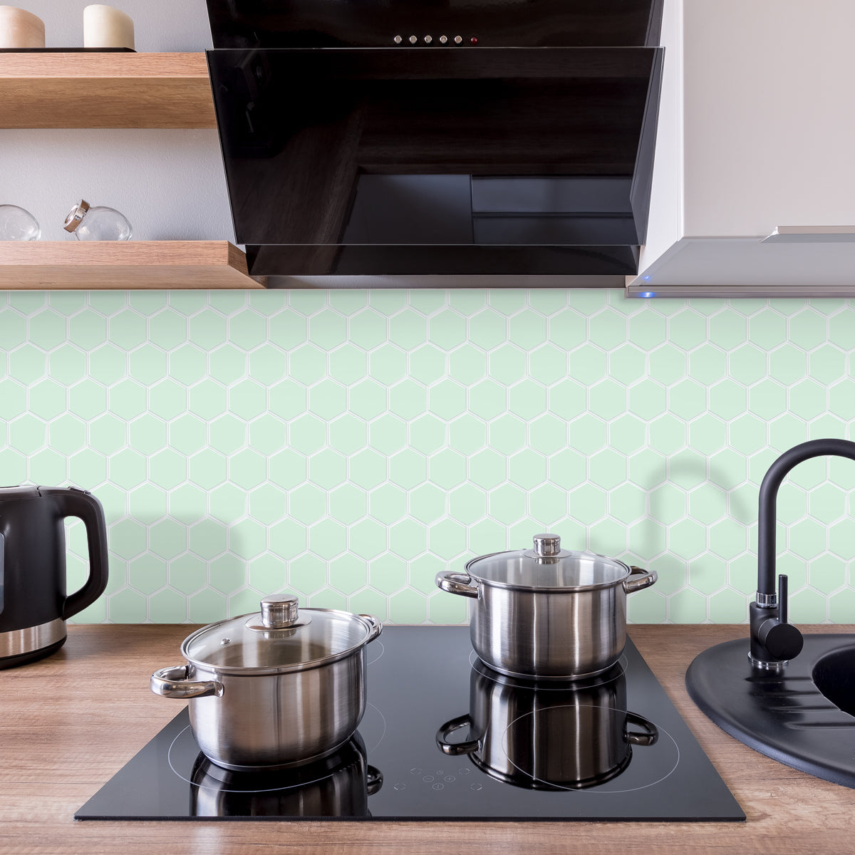 Thicker Hexagon Mint Tile