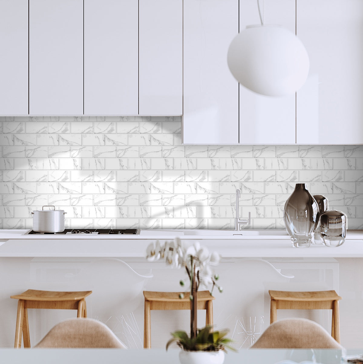 Thicker Large Subway Marble Tile