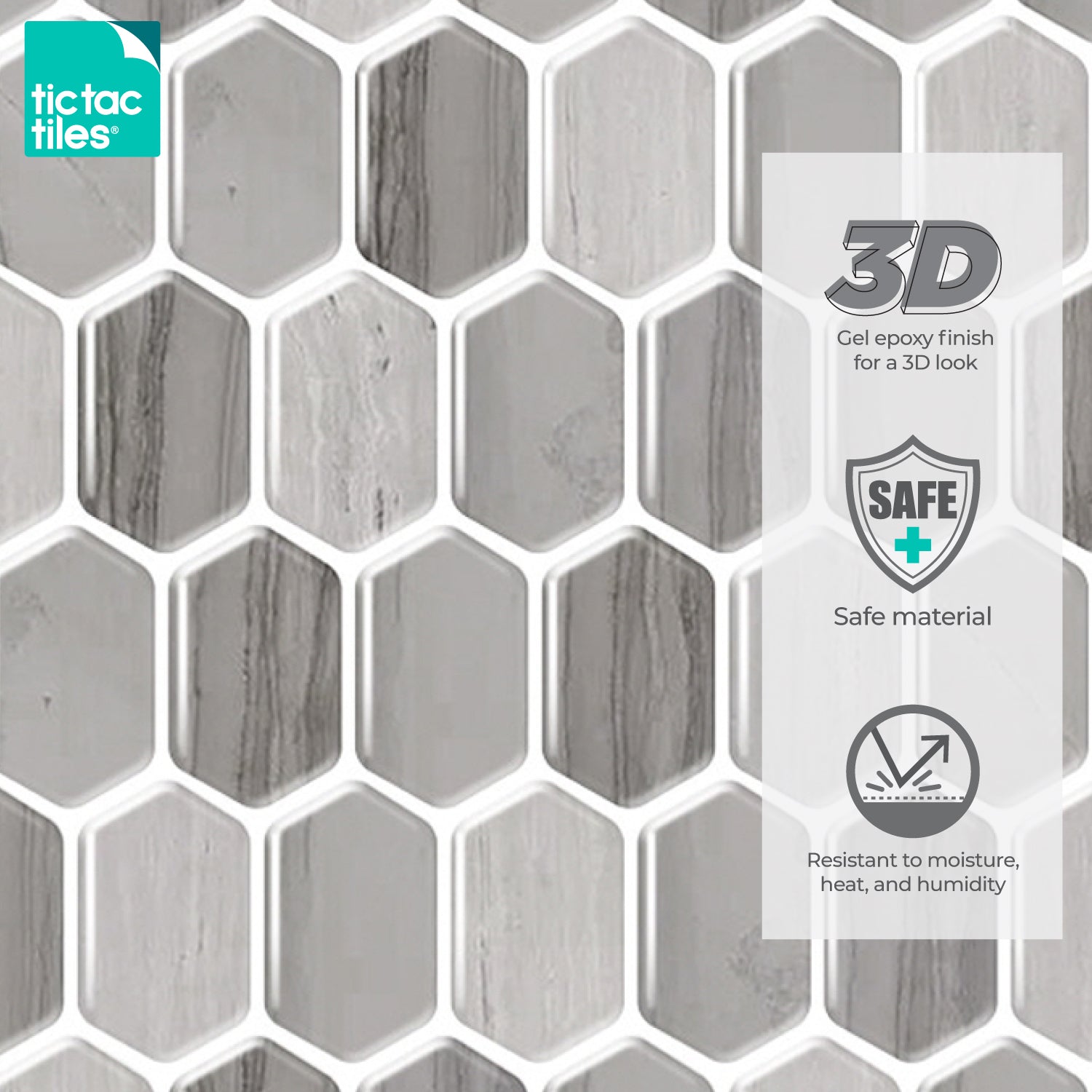 Honeycomb Mocha - 3D Peel and Stick Backsplash – Tic Tac Tiles