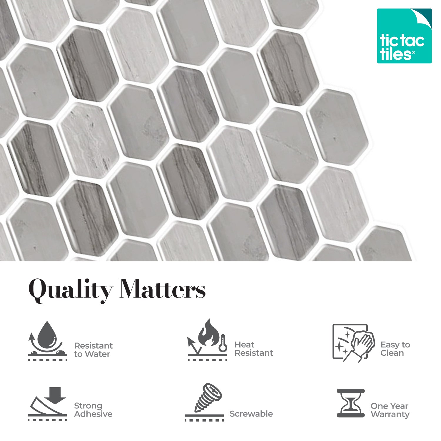 Honeycomb Mocha - 3D Peel and Stick Backsplash – Tic Tac Tiles