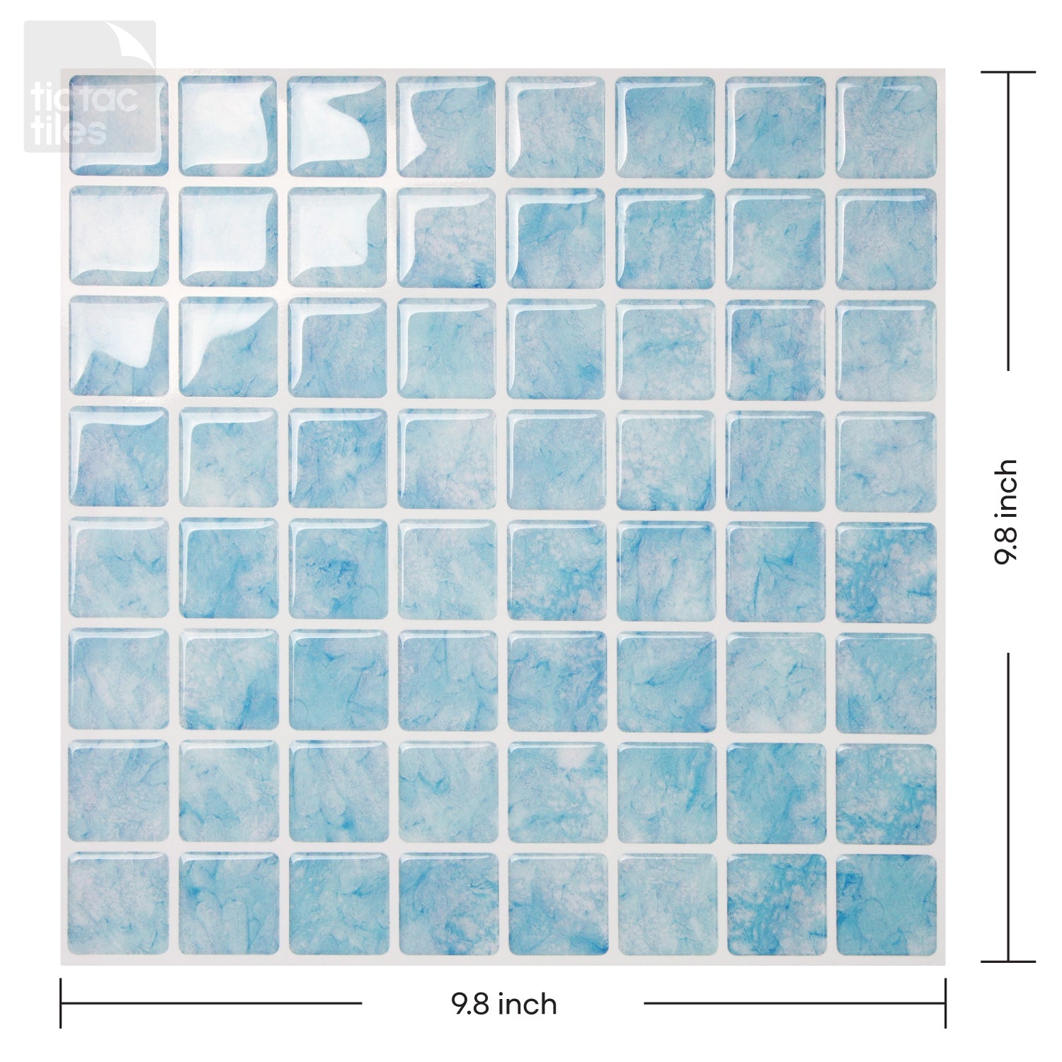 Square Vetro Aqua