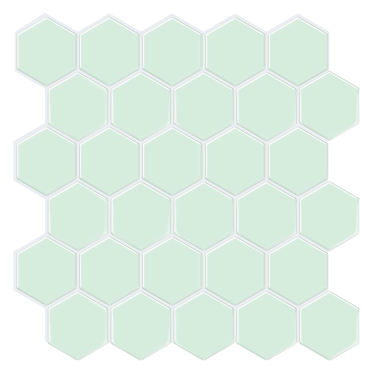 Thicker Hexagon Mint Tile