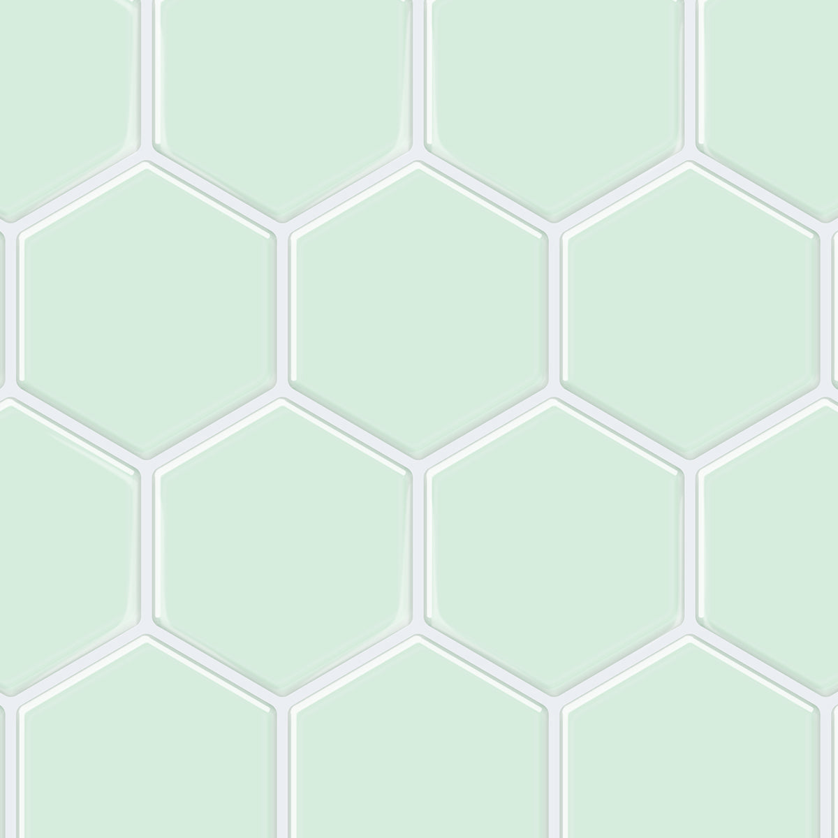 Thicker Hexagon Mint Tile