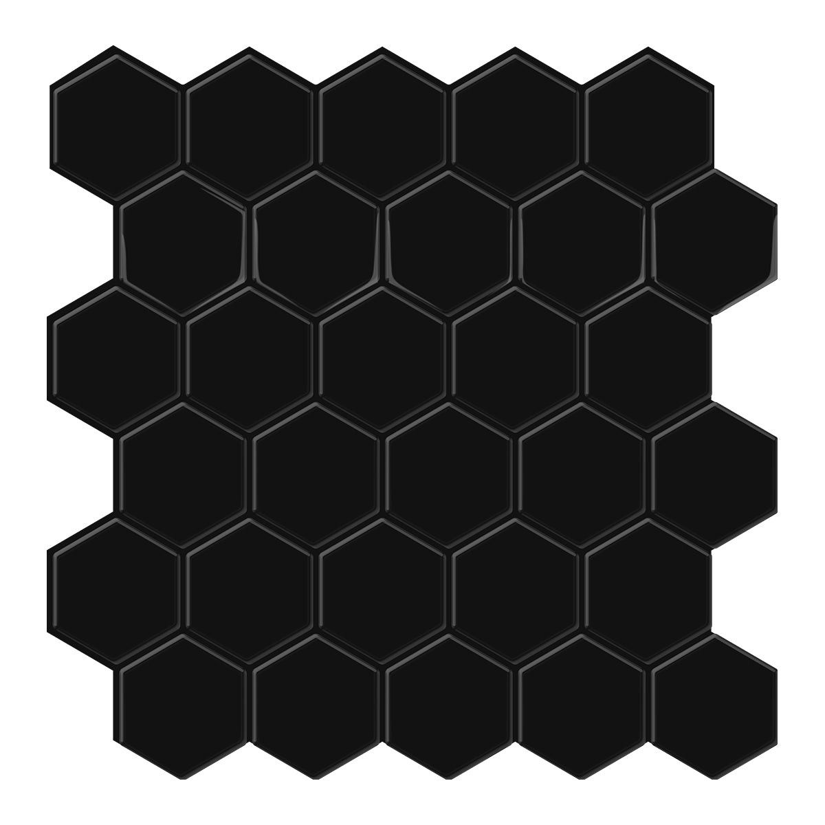 Thicker Hexa Black Tile