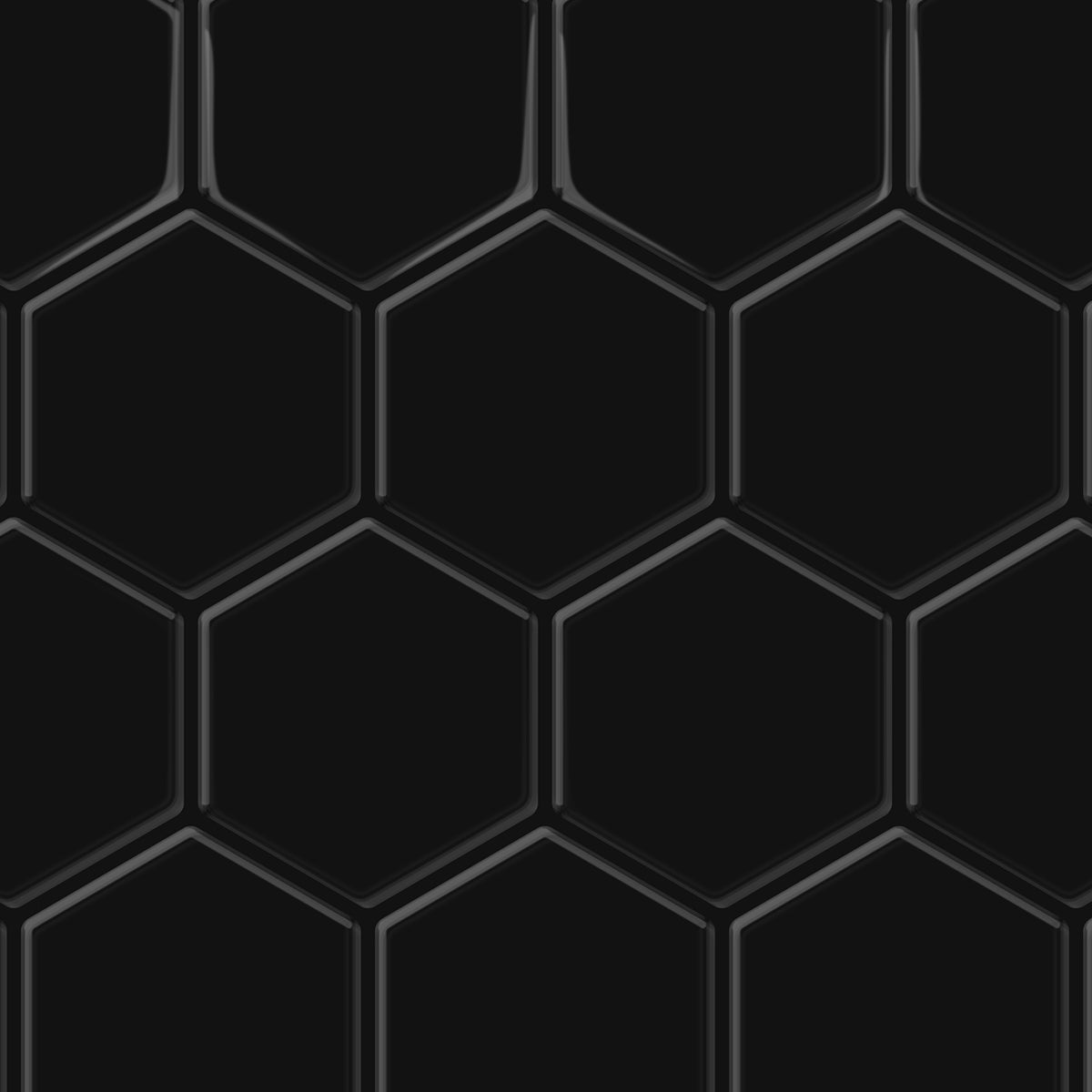 Thicker Hexa Black Tile