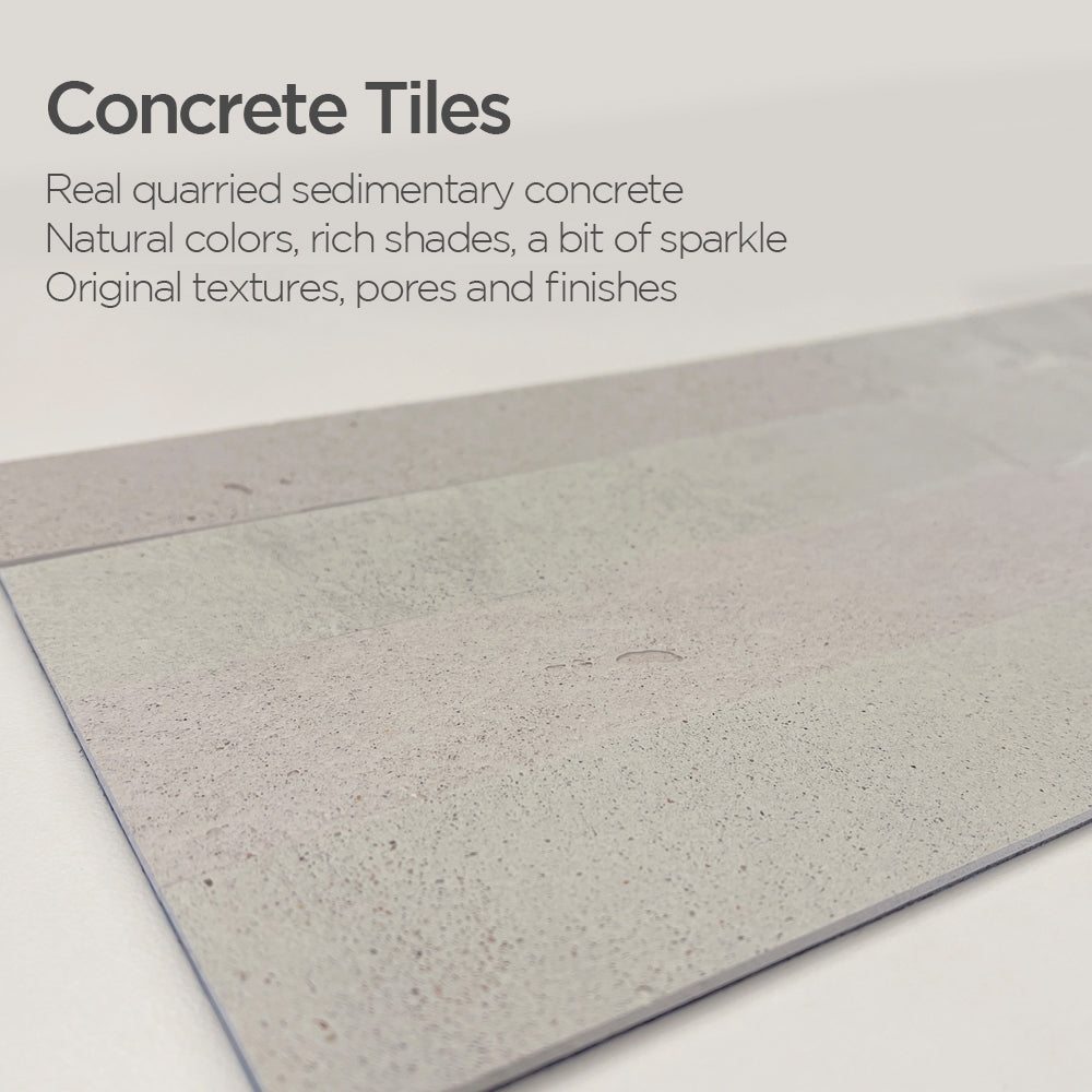 Concrete Smoky White Tile