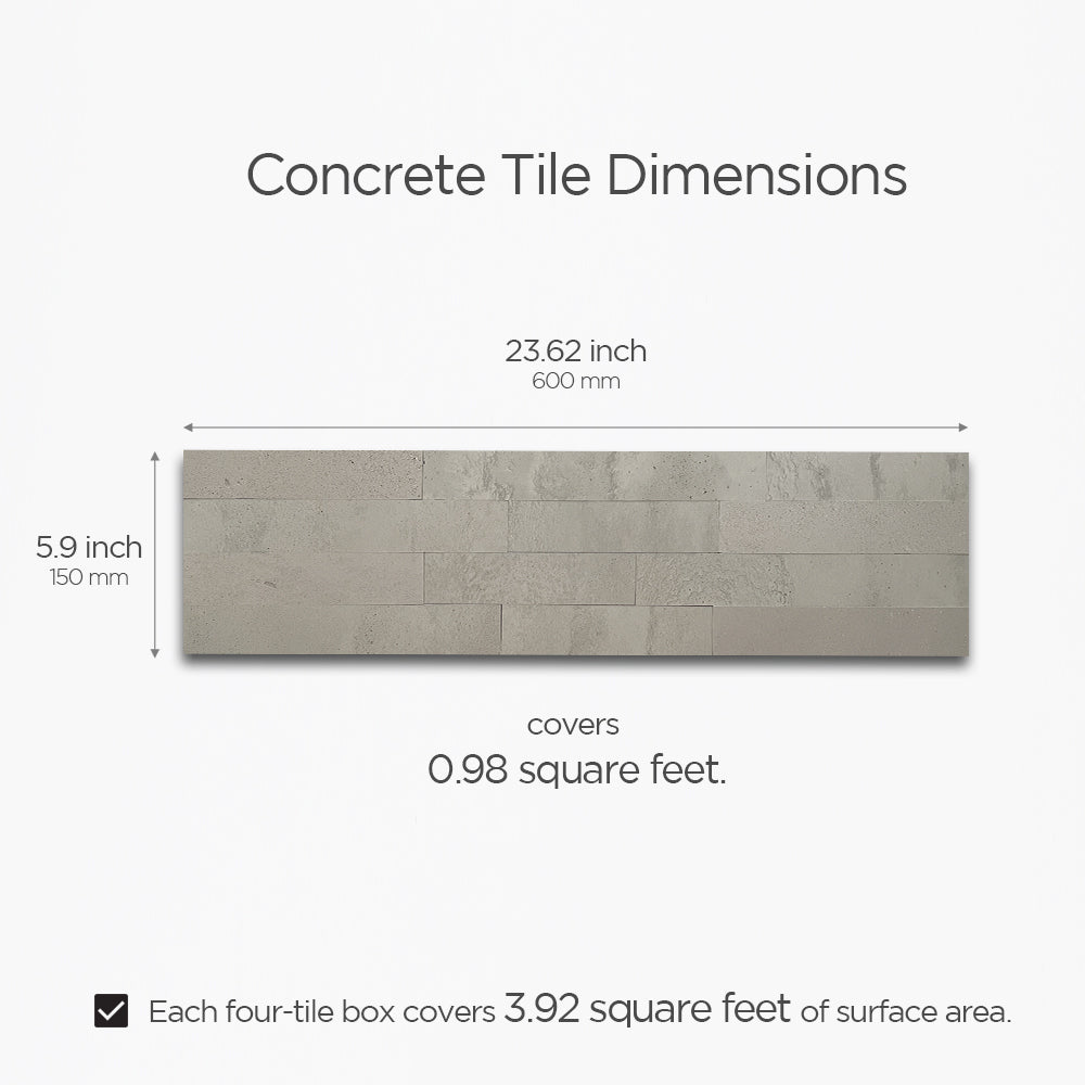 Concrete Smoky White Tile