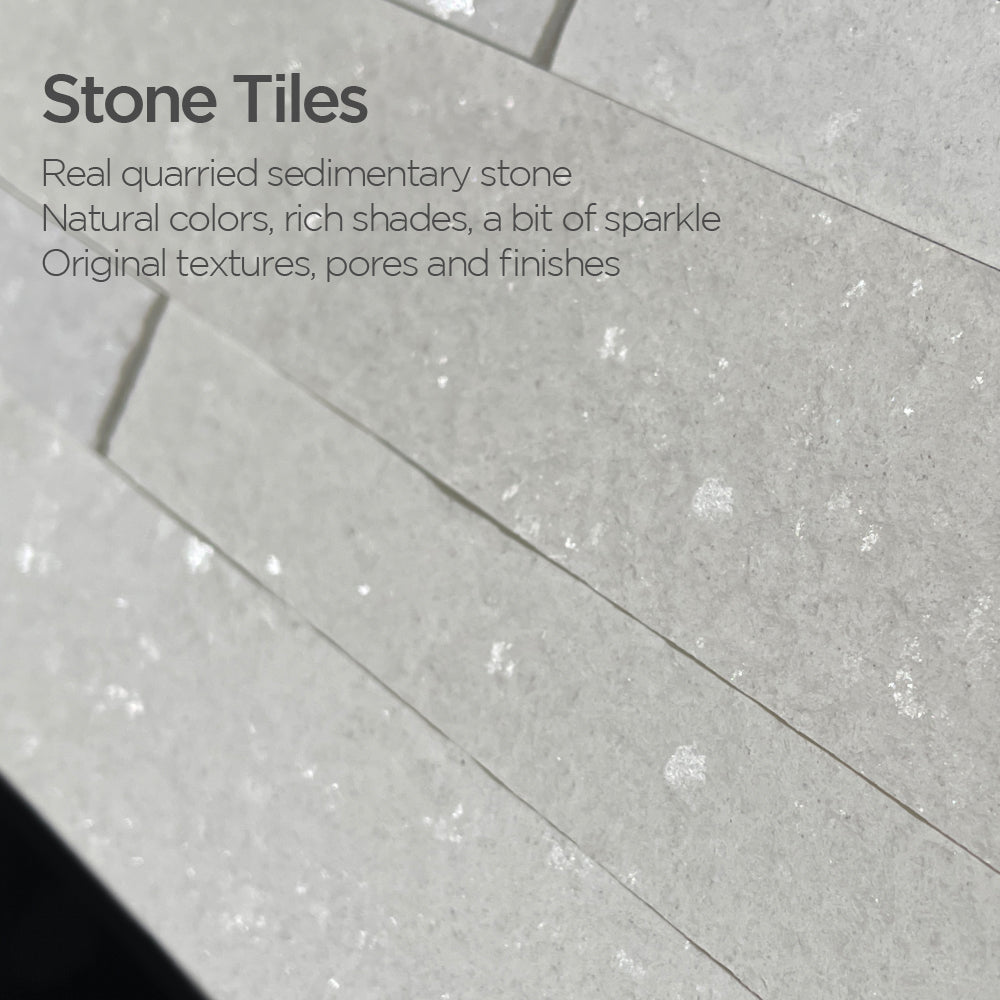 Stone Crystal Warm White Tile