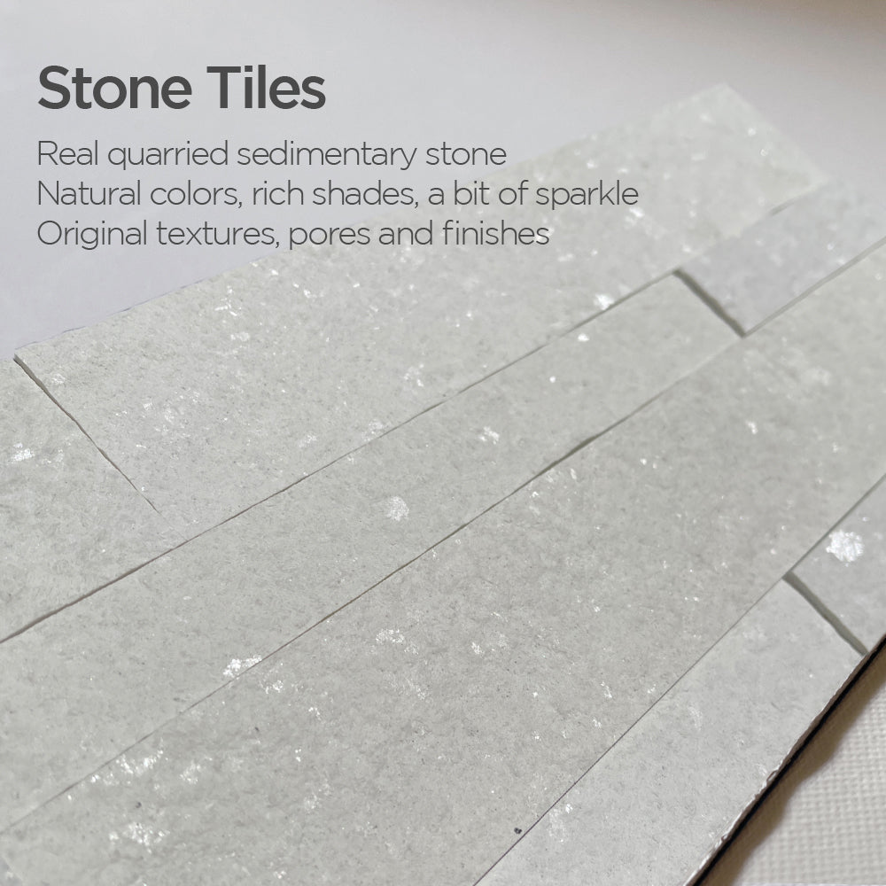Stone Crystal Warm White Tile