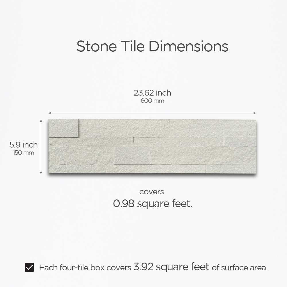 Stone Crystal Warm White Tile