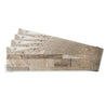 Tic Tac Tiles Stone Tile Peel and Stick Backsplash - Natural Brown Stone 4 sheets & 12 sheets